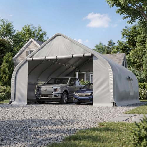 20x20 FT Heavy Duty Curved Carport