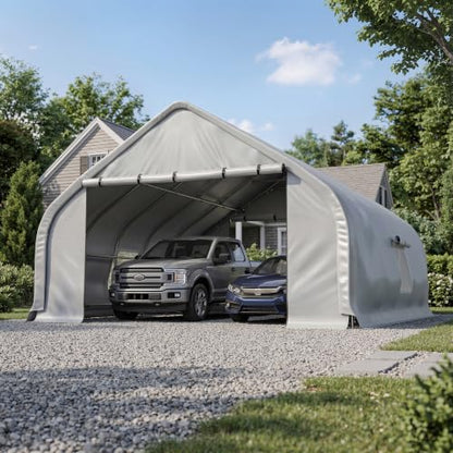 20x20 FT Heavy Duty Curved Carport