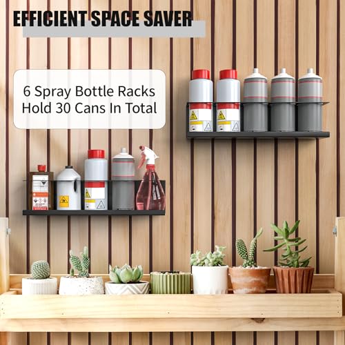6 Pack Spray Bottle Holder Wall (6 Count)