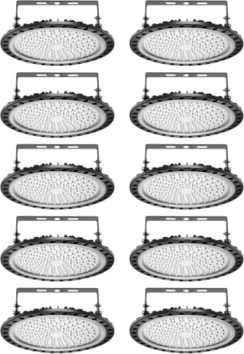 10 Pack 500W UFO LED High Bay Lights