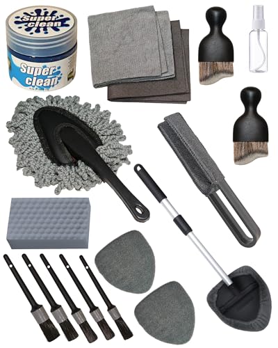 18Pcs Professional Car Interior Detailing Kit All