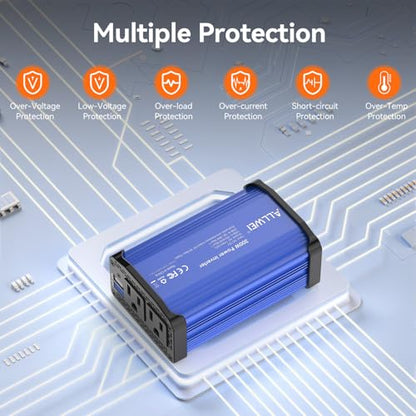 300W Car Power Inverter 12V DC to 110V AC Power Inverter for Car
