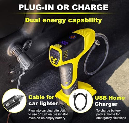 Bullseye Pro Tire Inflator Portable Air Compressor