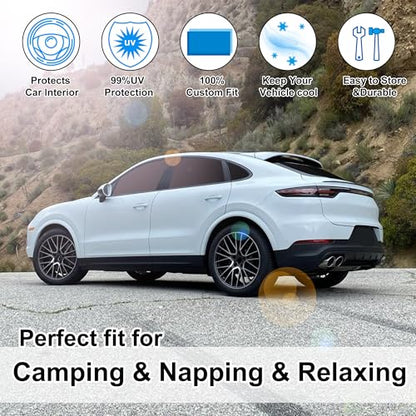 Window Shades for Porsche Cayenne 2019 (8 Count)