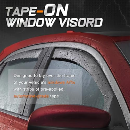 4PCS Tape On Window Visors for 2002 (4 Count)