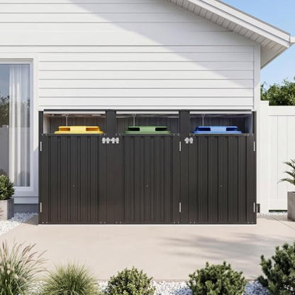 Outdoor Trash Can Storage Shed