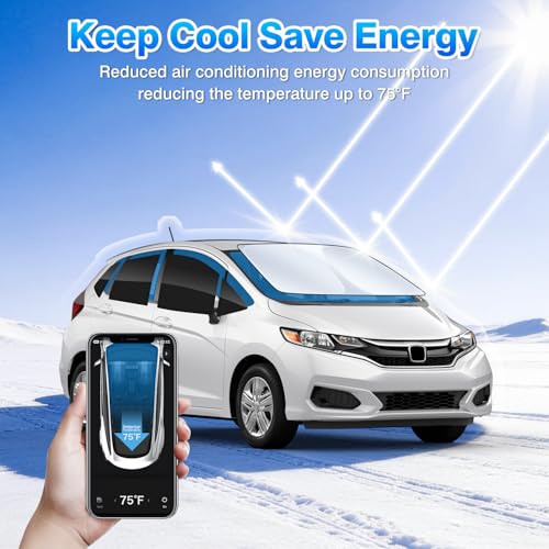Windshield Sun Shade for Honda Fit 2015 (10 Count)
