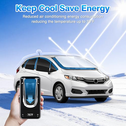 Windshield Sun Shade for Honda Fit 2015 (10 Count)