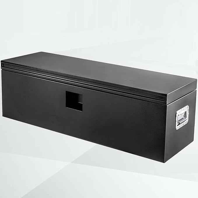 PrecisionAuto Truck Tool Box Heavy Duty Steel Truck Bed Box Storage Organizer Chest for Pickup, Truck Bed, RV, Trailer