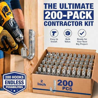 200 J Hooks for Hanging (200 Count)