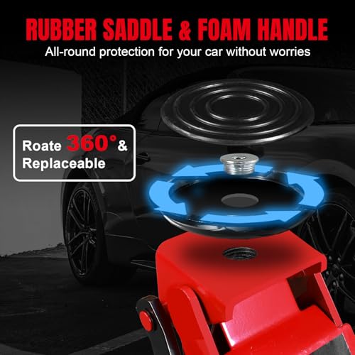 4 Ton Floor Jack Hydraulic Low Profile Floor Jack with Dual Piston Quick Lift Pump