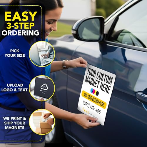 Custom Car Magnet 12" x 12" 30 Mil (2 Count)