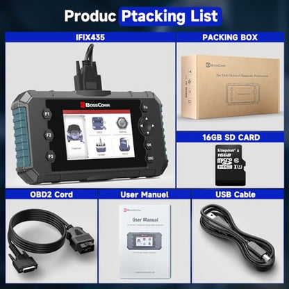 2026 BOSSCOMM IFIX435 OBD2 Scanner & Code Reader