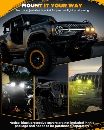 XP Ultra Series 5 Inch LED Offroad Lights Amber White LED Pods