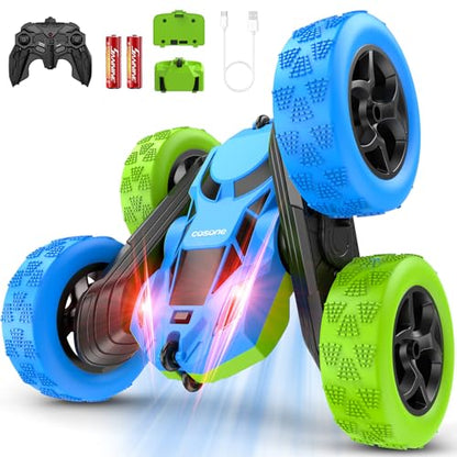 Blue Green RC Car for Kids