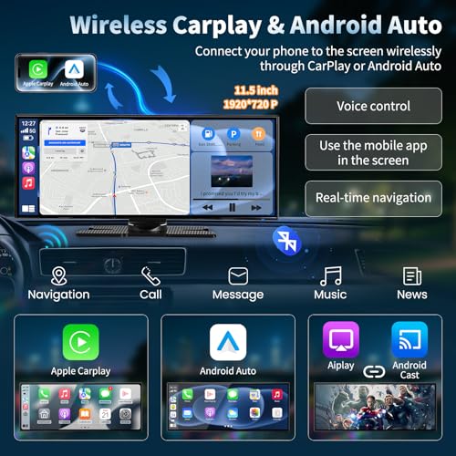 Wireless A pple Carplay Screen for Car