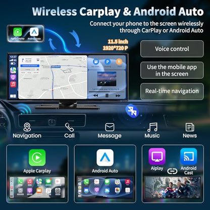 Wireless A pple Carplay Screen for Car