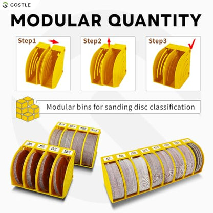 5 Inch Professional Sanding Discs Storage Bins
