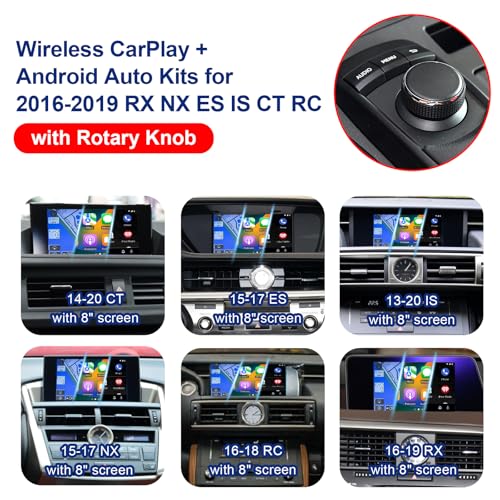 LVDS Wireless Wired CarPlay for Lexus RX ES NX CT is RC OEM Rotary Knob Controller