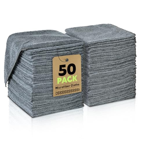 Microfiber Cleaning Cloths Bulk (50 Count)