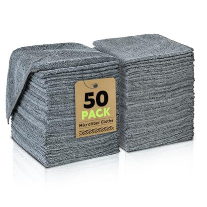 Microfiber Cleaning Cloths Bulk (50 Count)