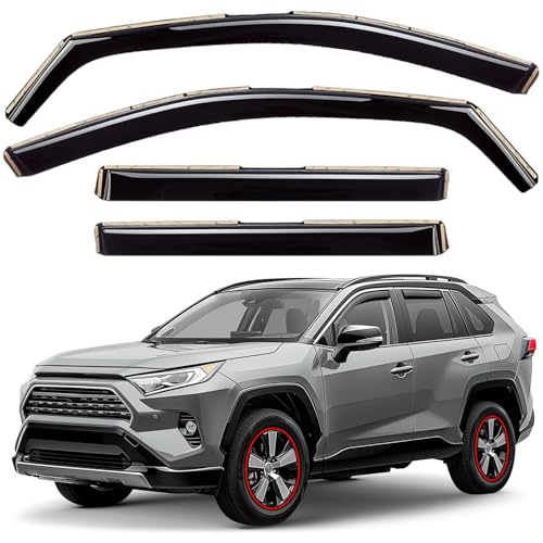 Window Deflectors Smoke Tinted in (4 Count)