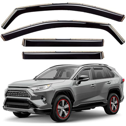Window Deflectors Smoke Tinted in (4 Count)