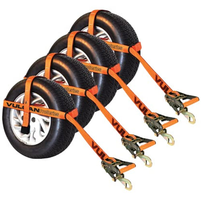 Car Tie Down with Snap Hook (4 Count)