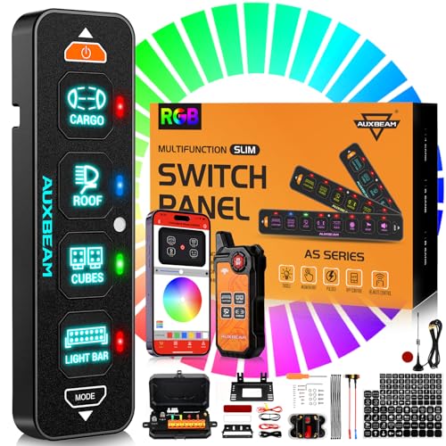 AS 400 Slim 4 Gang Switch Panel with Bluetooth APP &Wireless Remote