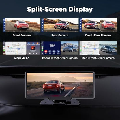 9.26" Carplay Screen for Car with 2.5K Dash Cam