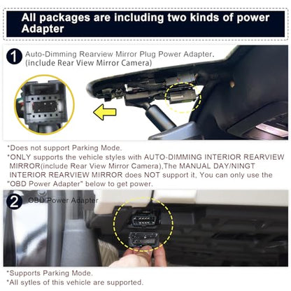 Front 4K & Rear 1080P Dash Cam for GMC Yukon
