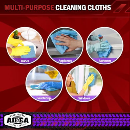 Microfiber Cleaning Cloth Blue 10PK (10 Count)