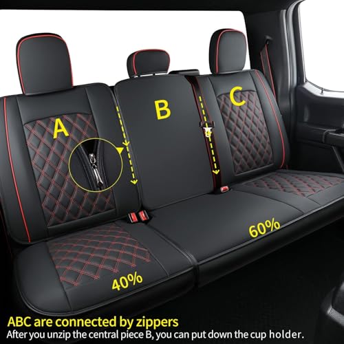 F150 Faux Leather Seat Covers Fit for 2015