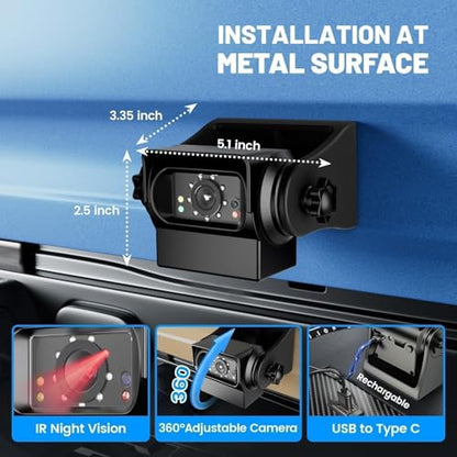 Strong Magnetic Wireless Backup Camera for iPhone Android