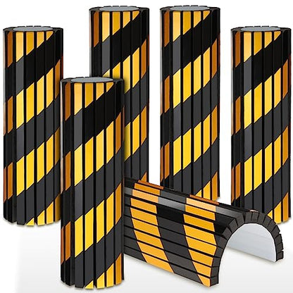 6 Pcs Garage Wall Protector Garage Pole Padding Wall Bumpers Guards Reflective Foam Stoppers for Your Vehicle Parking Corner for Parking Lot (6 Count)