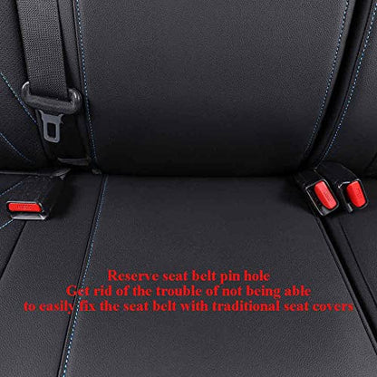 Custom Fit Tacoma Rear Car Seat Covers for Toyota Tacoma 2016 2017 2018 2019 2020 2021 2022 2023 Double Cab