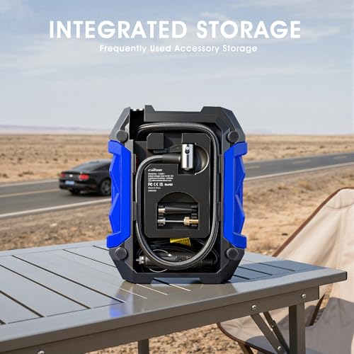 Digital Air Compressor for Car Auto Pump Portable Tire Inflator with LED Light DC 12V