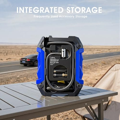 Digital Air Compressor for Car Auto Pump Portable Tire Inflator with LED Light DC 12V
