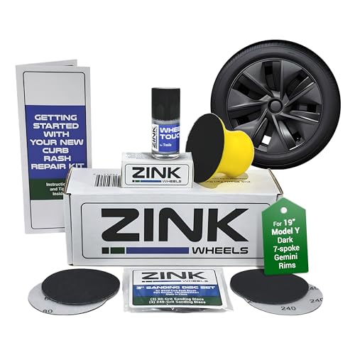 Premium Tesla Wheel Curb Rash Repair Kit for Model Y 19