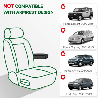 Front Seat Covers for Honda CRV HRV Civic Accord Element (2 Count)
