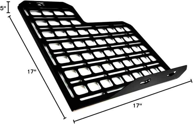 BuiltRight Industries Rear Seat Back Storage Panel – Compatible with F-150 & Raptor (2015-2024), F-250/F-350 (2017-2024)– Secure Gear Mounting & Organization