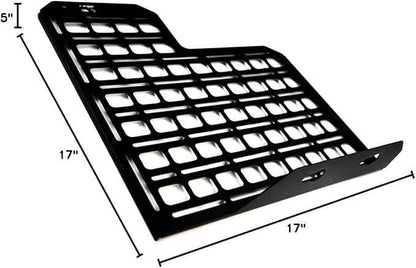 BuiltRight Industries Rear Seat Back Storage Panel – Compatible with F-150 & Raptor (2015-2024), F-250/F-350 (2017-2024)– Secure Gear Mounting & Organization