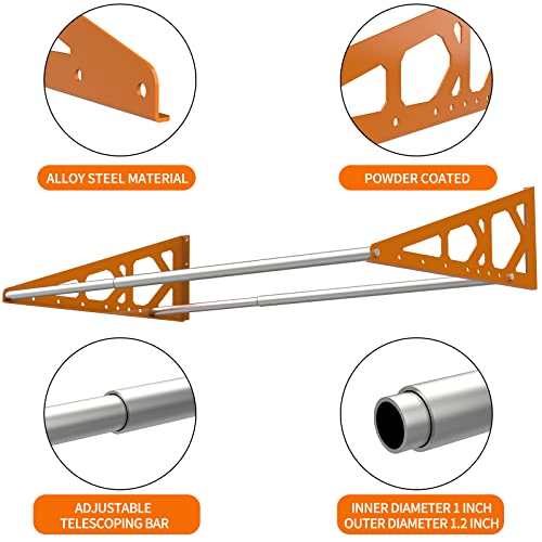 Tire Rack Wall Mount Adjustable 31"
