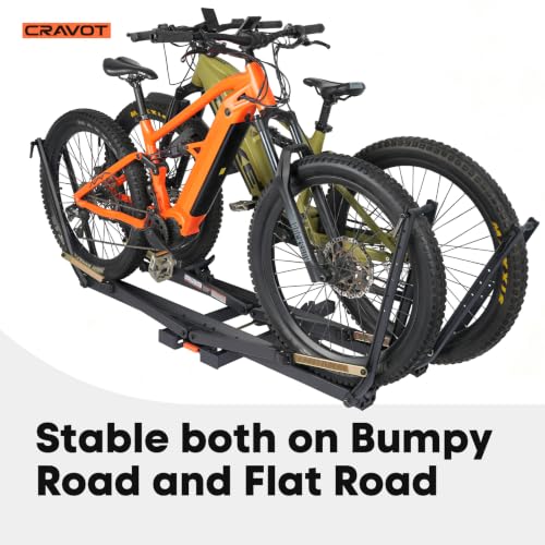 Ebike Racks for 2 Bikes Tow Hitch