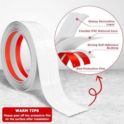 Wall Corner Protector Peel and Stick Corner Trim Molding