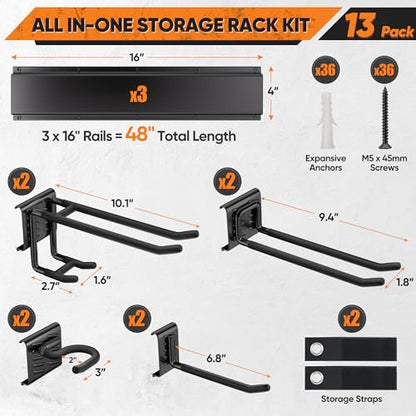 Garden Tool Organizer Wall Mount