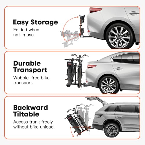 E2 Plus Electric Bike Rack with Ramp 200lbs 5‘’ Tire