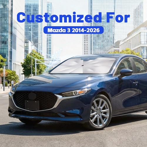 Car Windshield Sun Shade Umbrella for Mazda 3 2014