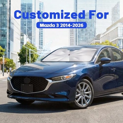 Car Windshield Sun Shade Umbrella for Mazda 3 2014