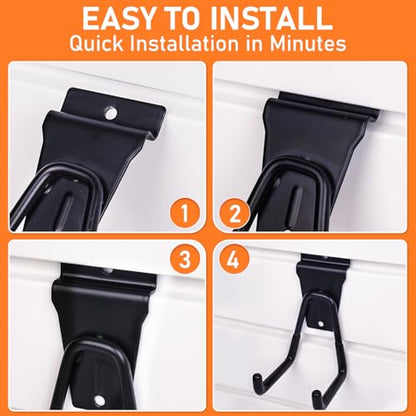 36 Pack Heavy Duty Slatwall Hooks (36 Count)